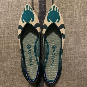 Rothy’s 10.5 Morocco Green worn once